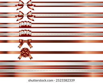Illustration of ribbons with various knots