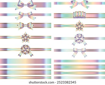 Illustration of ribbons with various knots