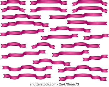 Ilustração de fitas de várias formas
