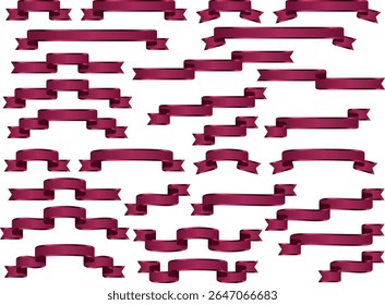 Ilustración de cintas de varias Formas