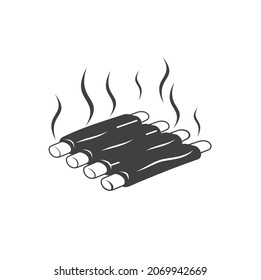 illustration of ribs, meat dishes, vector art