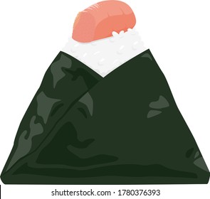 Illustration of rice balls with cod roe.