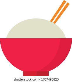 illustration of a rice bowl