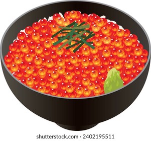 It is an illustration of a rice bowl.