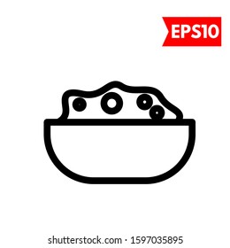 illustration of rice flat icon