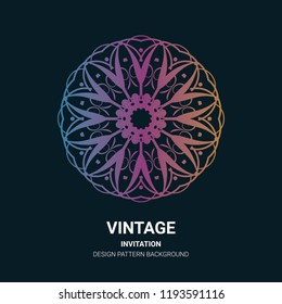 The illustration is a rich background. Abstract background. Rounded line geometric shapes. Radial banner. Can be used in the media. Vintage decorative elements. Vector illustration. Circular pattern.