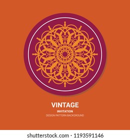 The illustration is a rich background. Abstract background. Rounded line geometric shapes. Radial banner. Can be used in the media. Vintage decorative elements. Vector illustration. Circular pattern.