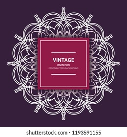 The illustration is a rich background. Abstract background. Rounded line geometric shapes. Radial banner. Can be used in the media. Vintage decorative elements. Vector illustration. Circular pattern.