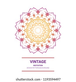 The illustration is a rich background. Abstract background. Rounded line geometric shapes. Radial banner. Can be used in the media. Vintage decorative elements. Vector illustration. Circular pattern.