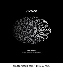 The illustration is a rich background. Abstract background. Rounded line geometric shapes. Radial banner. Can be used in the media. Vintage decorative elements. Vector illustration. Circular pattern.