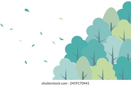 
Illustration of a rich natural background with green plants