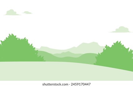 
Illustration of a rich natural background with green plants