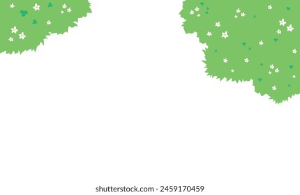 
Illustration of a rich natural background with green plants