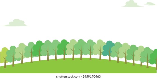 
Illustration of a rich natural background with green plants