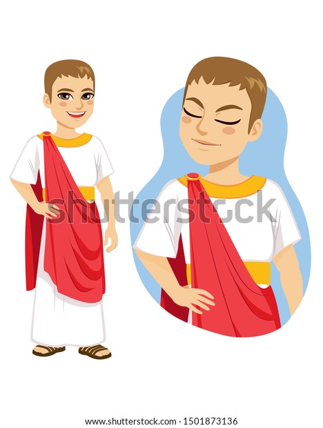 Illustration Rich Patrician Roman Citizen Standing Stock Vector ...