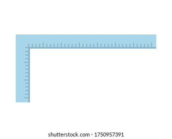 Illustration Of A Right Angle Ruler.