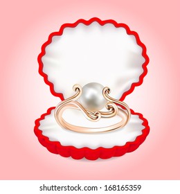 illustration of a ring with pearls in the red box