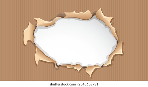 Illustration of a ripped paper revealing a blank space
