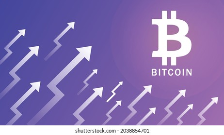 Illustration of The Rising Bitcoin