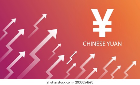 Illustration of The Rising Chinese Yuan