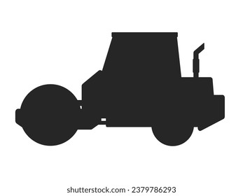 Ilustración de la silueta de rodillos de carretera.