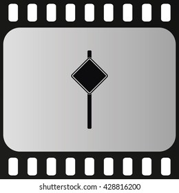 Illustration of road sign.