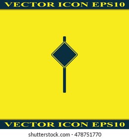 Illustration of road sign.