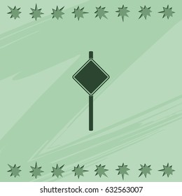 Illustration of road sign.