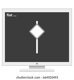 Illustration of road sign.