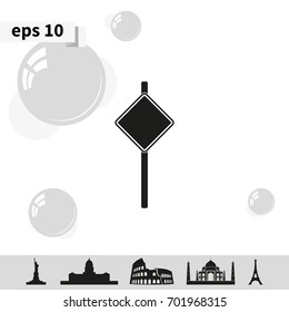 Illustration of road sign.