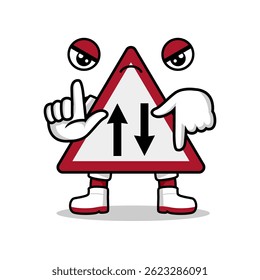 ilustração de sinais rodoviários. adequado como um elemento adicional em todos os projetos de temas de rodovias
