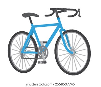 Illustration of a road type bicycle