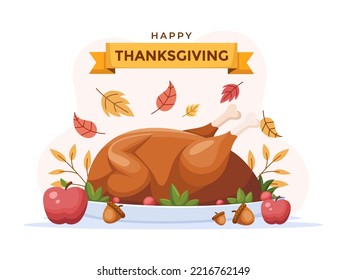 Premium Vector  Thanksgiving day traditional turkey