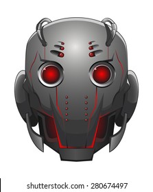 Illustration Of Robot Head