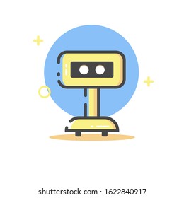 illustration robot, modern and clean