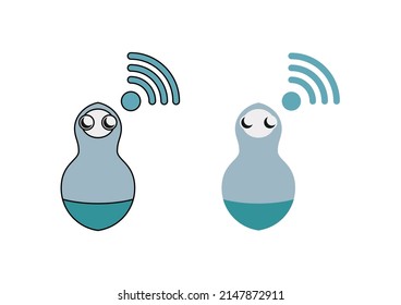 An illustration robot.
A set of Technology icons.