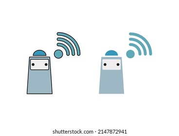 An illustration robot.
A set of Technology icons.