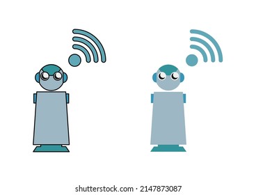 An illustration robot.
A set of Technology icons.