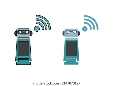 An illustration robot.
A set of Technology icons.