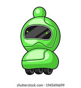 Illustration of robot. Trendy character in cartoon style.