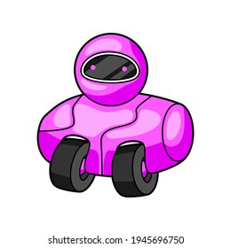 Illustration of robot. Trendy character in cartoon style.
