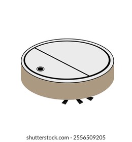 Illustration of robot vacuum mop