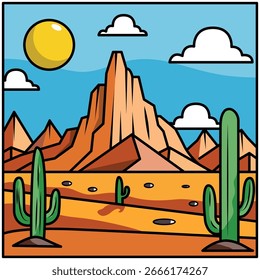 La ilustración del Rock Desertcore