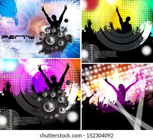 illustration of rock star performing in music concert. Vector