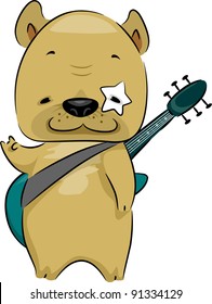 Illustration of a Rocker Dog