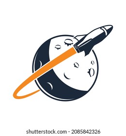 Illustration of a rocket taking off into space to carry out a space mission to find aliens near a black hole. This expedition brings the best astronauts from earth on a mission of universal peace.