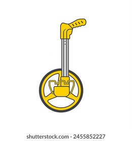 illustration of rodo meter, civil engineer equipment.