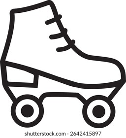An illustration of roller skates