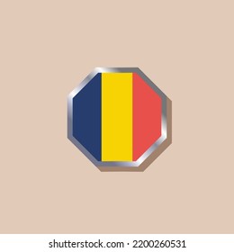 Illustration of Romania flag Template