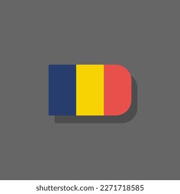 Illustration of Romania flag Template